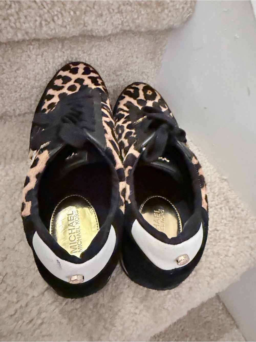 Michael Kors Animal Print Sneakers Womens Shows Size 9 Stanton trainer - Picture 4 of 13